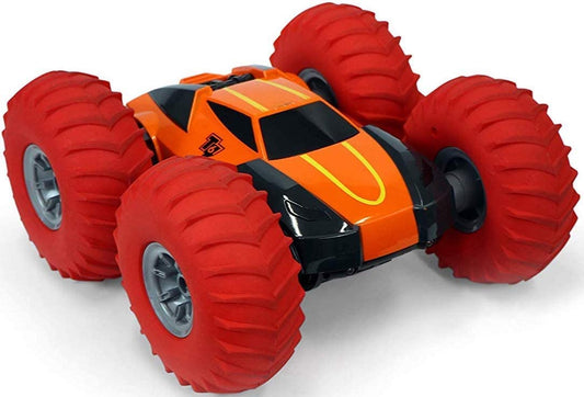 Taylor Toy Tough N' Tumble 1:10 RC Remote Control Car - Tough Terrain Full 360 Tumbling Stunt Car with 10" Inflatable Tires